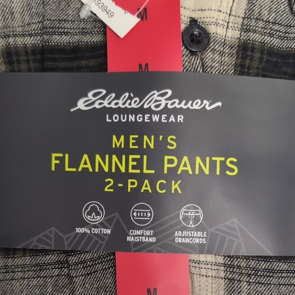 Eddie Bauer Men's Flannel Pants 2-Pack - Picture 5 of 7